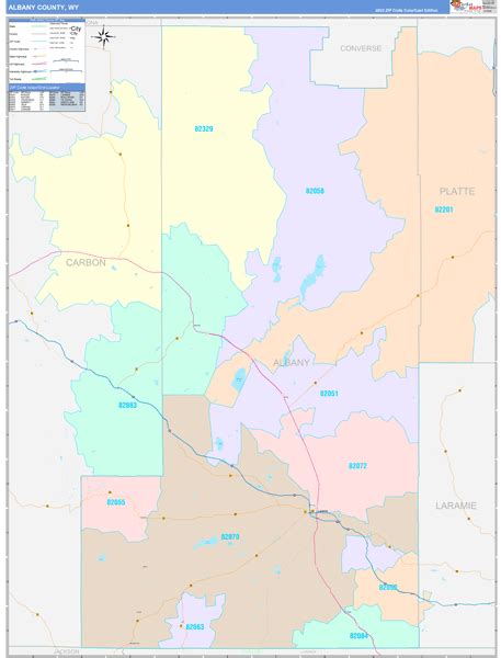 Albany County, WY Map Book - Color Cast