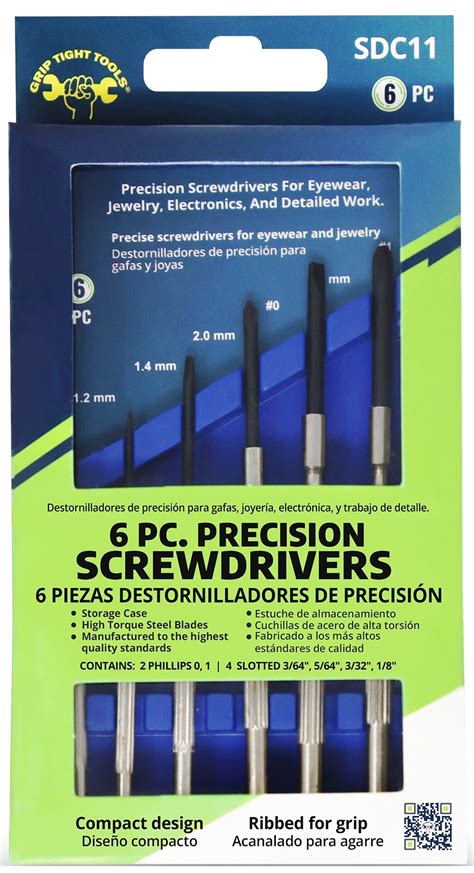 SCREWDRIVER-PRECISION SET-PLAS BOX - Lee Distributors