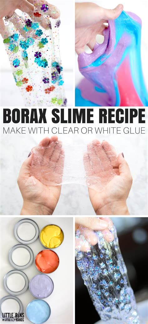 Easy Borax Slime Recipe | Little Bins for Little Hands