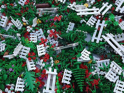 ☀LEGO 25 NEW Random Pieces Of Garden Accessories Plants Flowers Grass ...