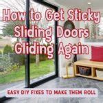 How to Get Sticky Sliding Doors Gliding Again