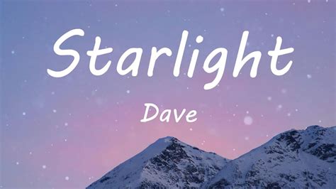 Dave - Starlight (Lyric Video) - YouTube