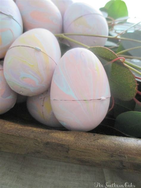 Marble Painted Easter Eggs - Sweet Southern Oaks