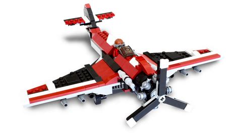 LEGO Old Fighter Plane Instructions - BadCatBricks.com