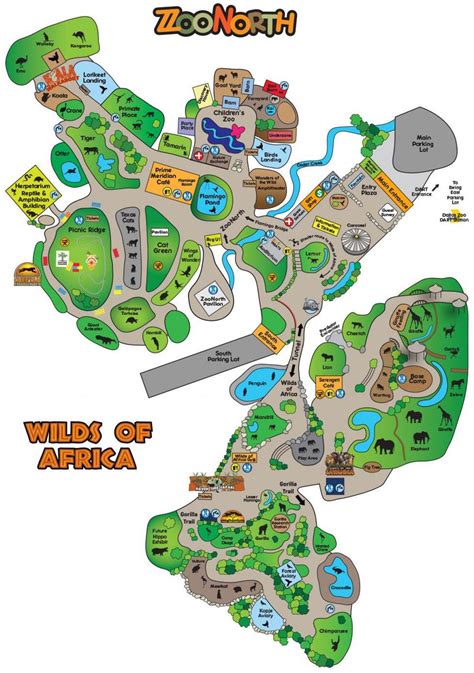 Dallas zoo map - Map of Dallas zoo (Texas - USA)