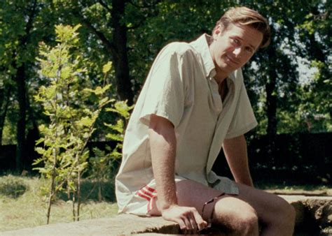 Armie Hammer's Call Me by Your Name peach scene.