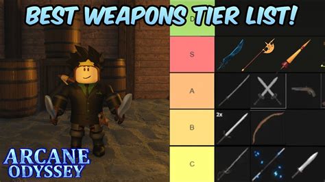 Arcane Odyssey Best Weapons! | Roblox Arcane Odyssey All Rare Sunken Sword Weapons Tier List ...