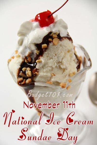 November 11th: National Sundae Day | National Food Holidays