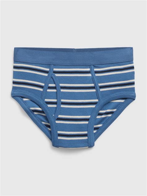 Kids 100% Organic Cotton Print Briefs (4-Pack) | Gap