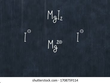 Magnesium Iodide Formula Handwritten Chemical Formula Stock ...