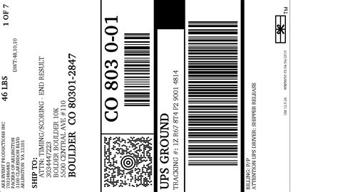 UPS Internet Shipping: Shipment Label