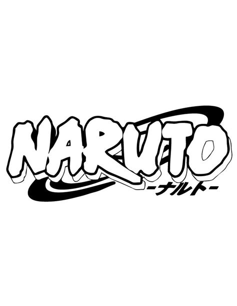 naruto logo Naruto Logo Coloring Page | Naruto, Naruto tattoo, Naruto drawings