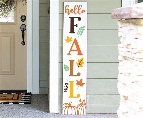 Vertical Fall Porch Signs