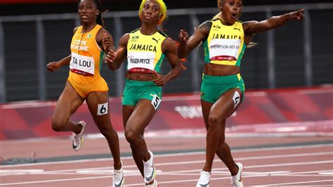 Tokyo Olympics women's 100 metres final: Elaine wins gold, silver for ...