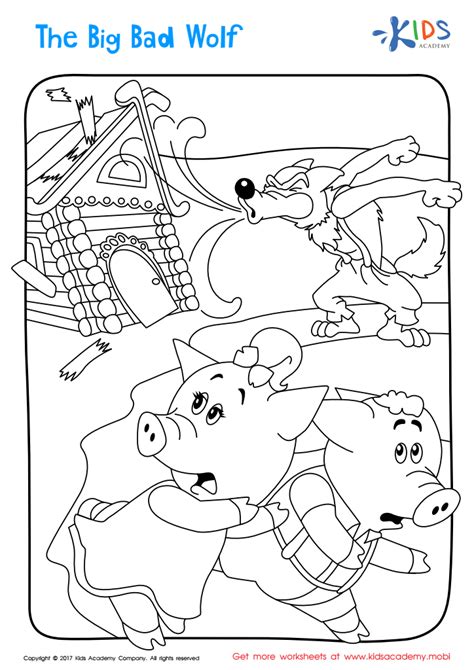 Coloring Pages Big Bad Wolf