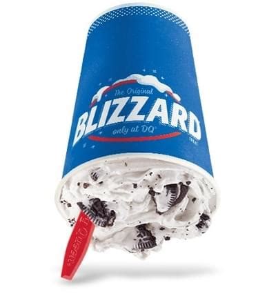 Dairy Queen Medium Oreo Blizzard Nutrition Facts