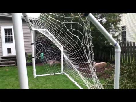 soccer goal made out of pvc pipe - YouTube