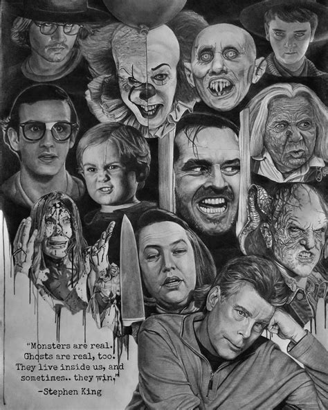 My pencil drawing. Stephen king theme! : horror_art