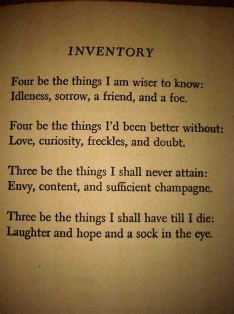 Dorothy Parker's epigrammatic poem on life. Dorothy Parker Poems, Love Words, Beautiful Words ...