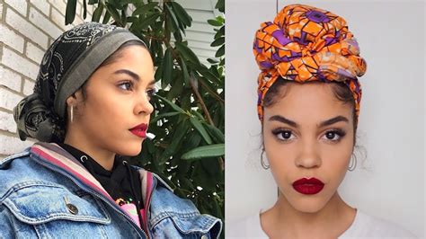 4 WAYS I TIE MY HEAD WRAPS SCARF / TURBANS - YouTube