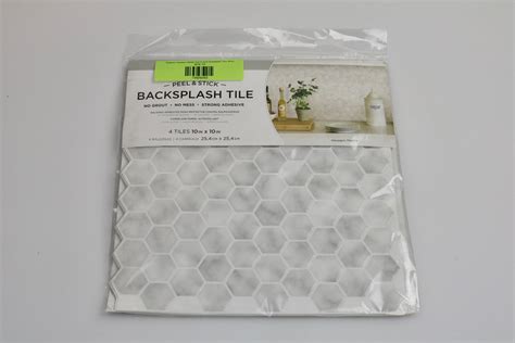 Brewster Hexagon Marble Peel & Stick Backsplash Tiles White – FN Bargains Discount Store