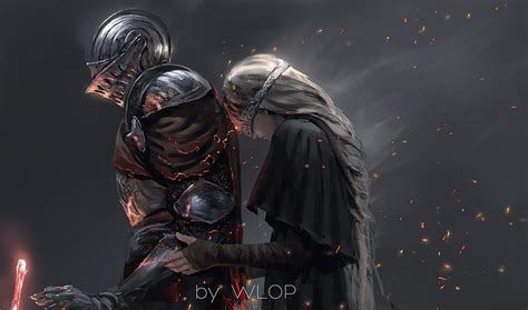 HD wallpaper: knight and Princess wallpaper, fantasy art, digital art, Dark Souls III ...