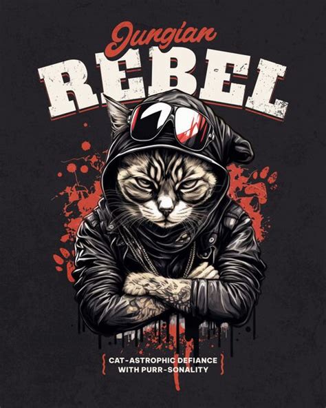 Jungian Rebel Definition T-Shirt Design Template — Customize it in Kittl