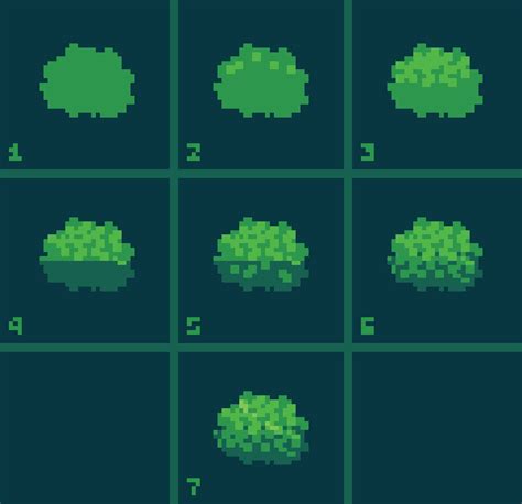 Simple Bush Tutorial : r/PixelArt