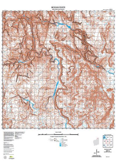 Buy 4067-3 Moran River Topographic Map by Landgate (2015) – The Chart ...