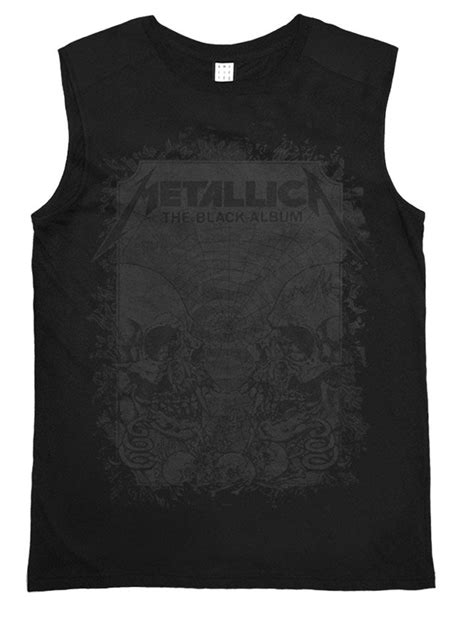 Amplified Metallica The Black Album Men's Sleeveless T-shirt — Vanilla ...