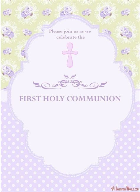 Free Printable 1St Communion Invitations | Free Printable