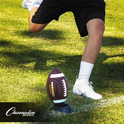 Champion Sports Adjustable 4-in-1 Football Kicking Tee Set for Kickoff ...