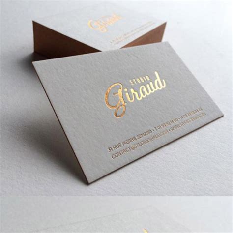 Creative Force Communications - Gold embossed visiting card