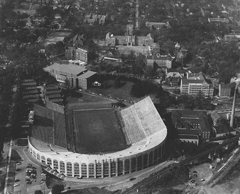 Aerial view of Neyland Stadium from 1949 Tennessee Football, Knoxville ...