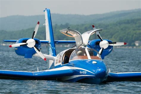 The Beriev Be-103 is a light 7 seater amphibian aircraft / floatplane from Russia. The land ...