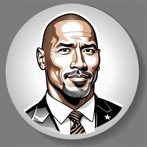 Simplistic Icon of Dwayne Johnson as President | Stable Diffusion Online