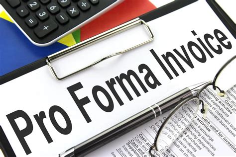 Pro Forma Invoice - Clipboard image