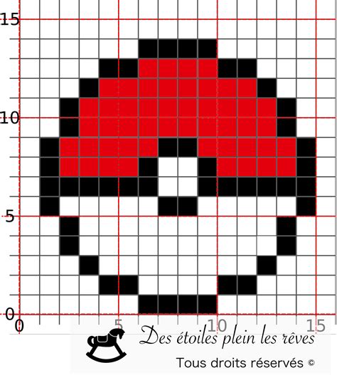 Pokeball Pixel Art Easy