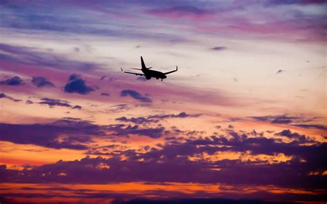 Airplane Sunset Wallpapers - Wallpaper Cave