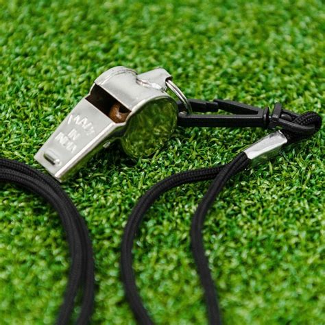 Stainless Steel Referee Whistle & Lanyard | FORZA Goal UK