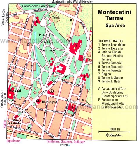 Montecatini Terme Map and Travel Guide