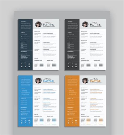 Illustrator Templates Resume