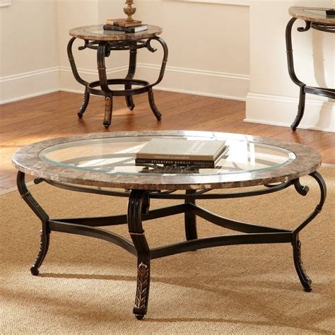 Round Glass Top Coffee Table With Wood Base at dustydcook blog