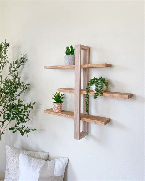 How to Make a Modern DIY Wall Shelf - The Handcrafted Haven