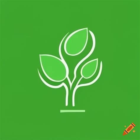 Minimalist green tree logo for climate change on Craiyon
