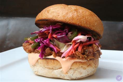 happily ever after. [crispy fried chicken sandwich w. slaw & spicy mayo] - sweet caroline's cooking