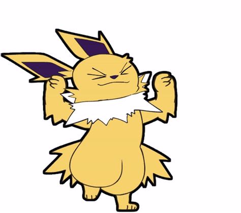 Jolteon Eevee Sticker - Jolteon Eevee Eeveelutions - Discover & Share GIFs