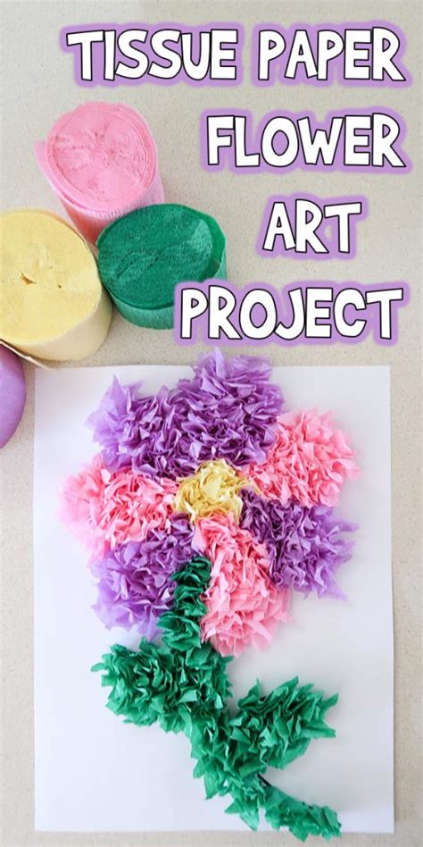 Tissue Paper Flower Art Activity | Best Flower Site