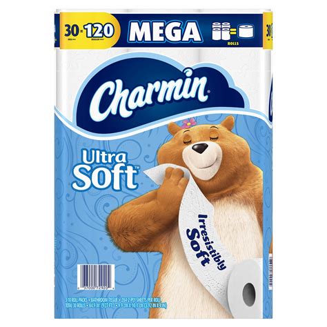 Product of Charmin Ultra Soft Mega Roll Toilet Paper, 30 ct. - Toilet ...