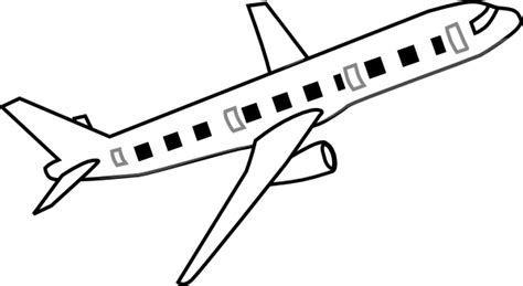 Download Airplane Clipart Black And White - Aeroplane Clipart Black And White PNG Image with No ...